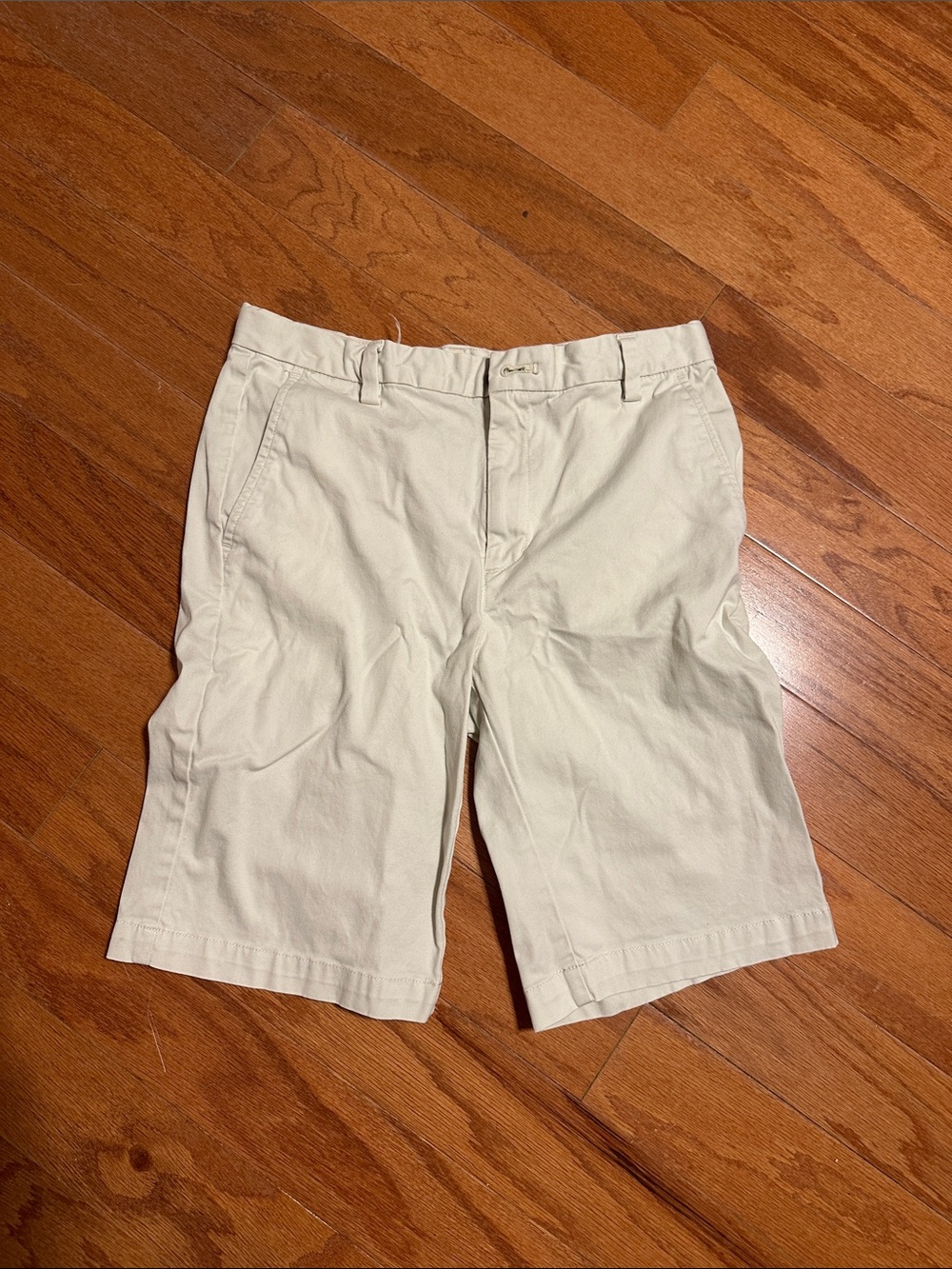 Boys Cream Casual Chino Shorts